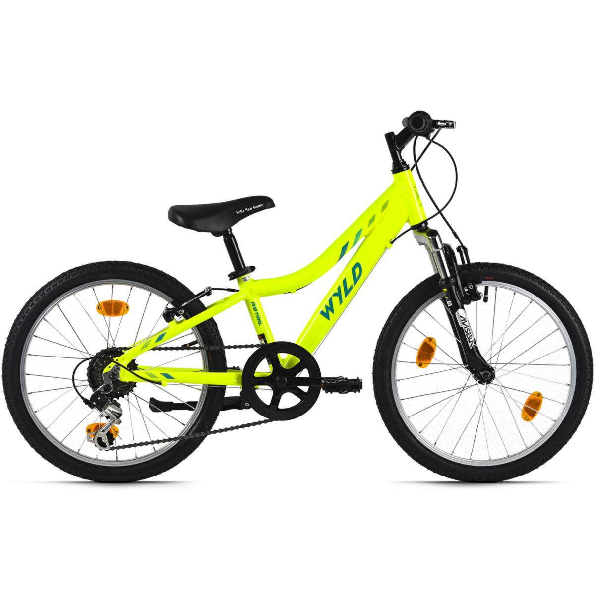 KS Cycling WYLD Kinderfahrrad 20" Mistral Gelb 6 Gänge RH 27 cm - Ab 6 Jahre