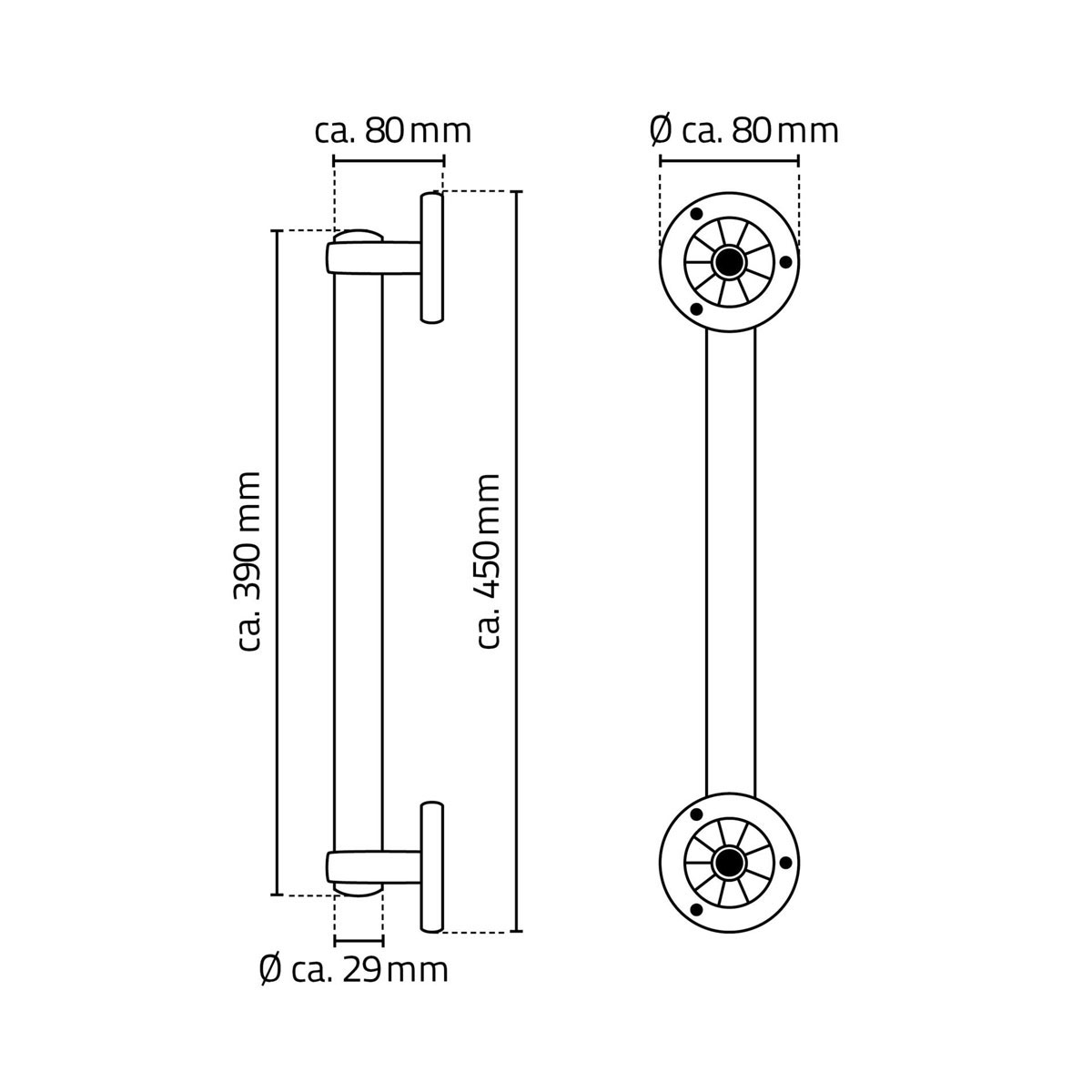 Ridder  Haltegriff Pro M chrom Bild 3