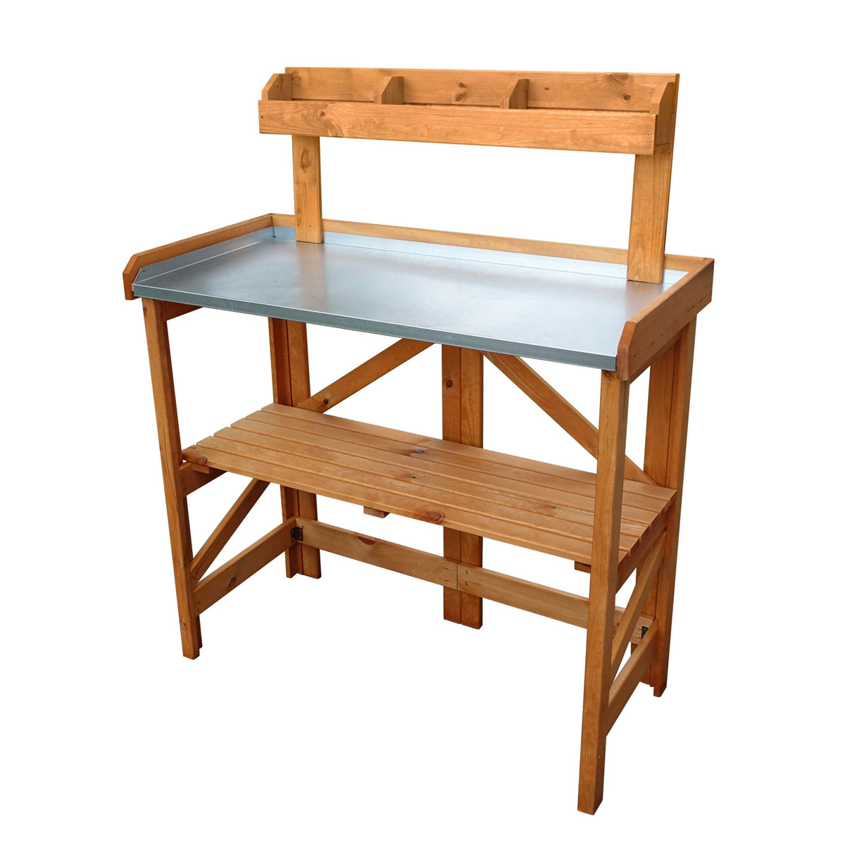 Promadino Pflanztisch klappbar mit Ablage Bild 2