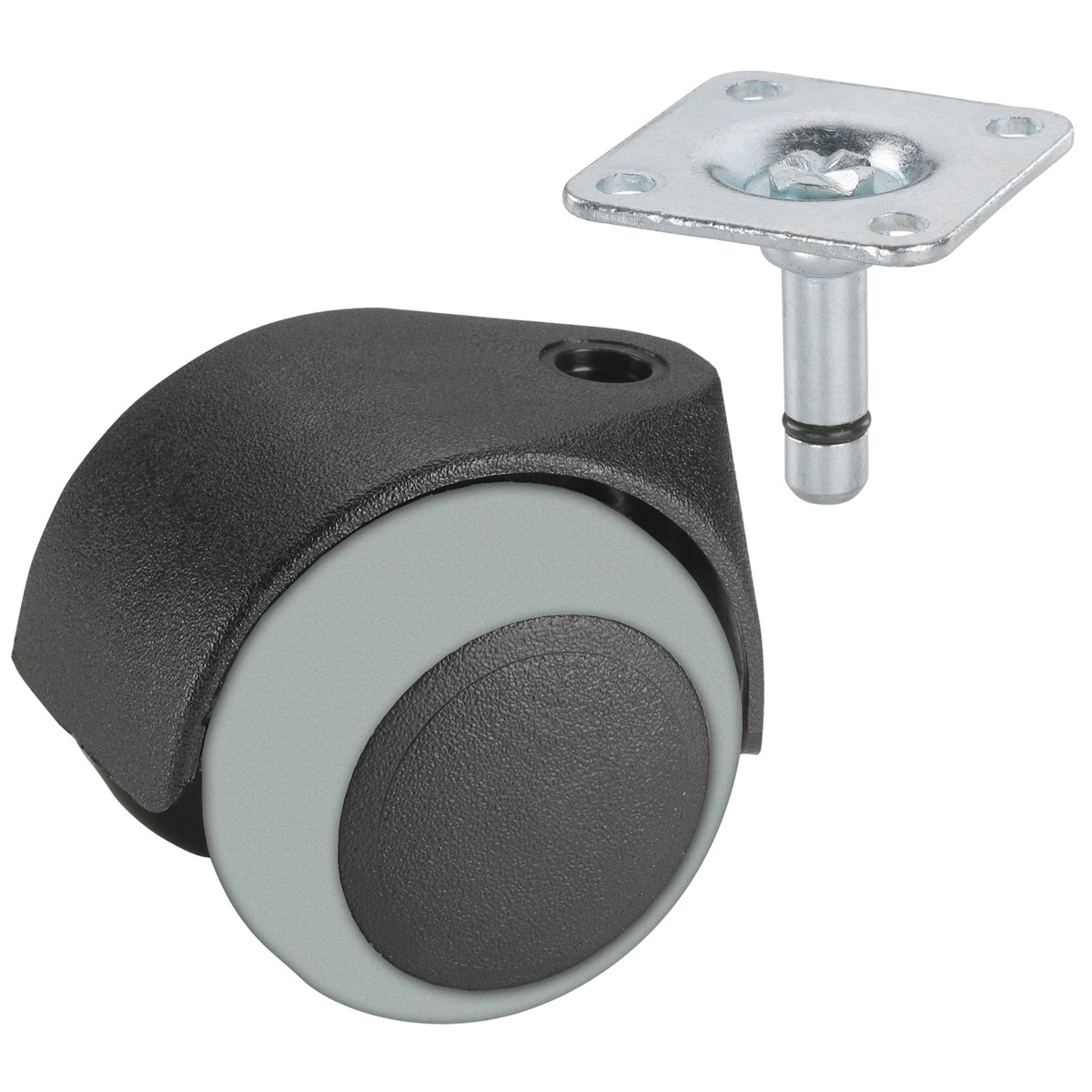 Dörner + Helmer Doppelrolle für empfindliche Böden 50 mm