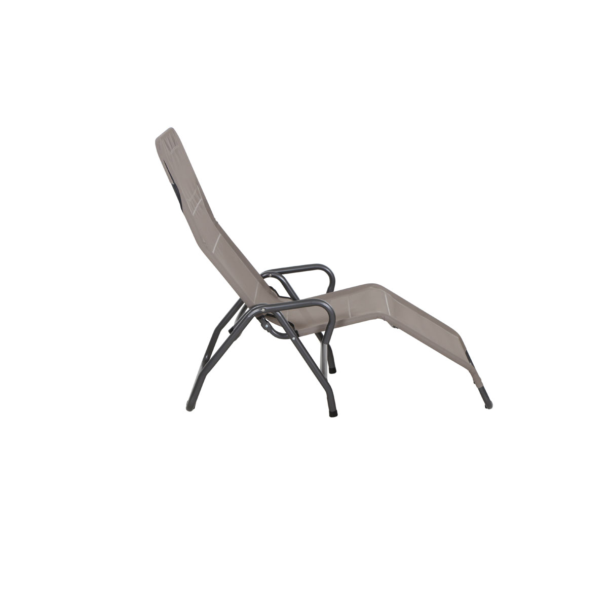 Kippliege Bito 139 x 72 x 118 cm 1-fach verstellbar anthrazit/taupe Bild 3