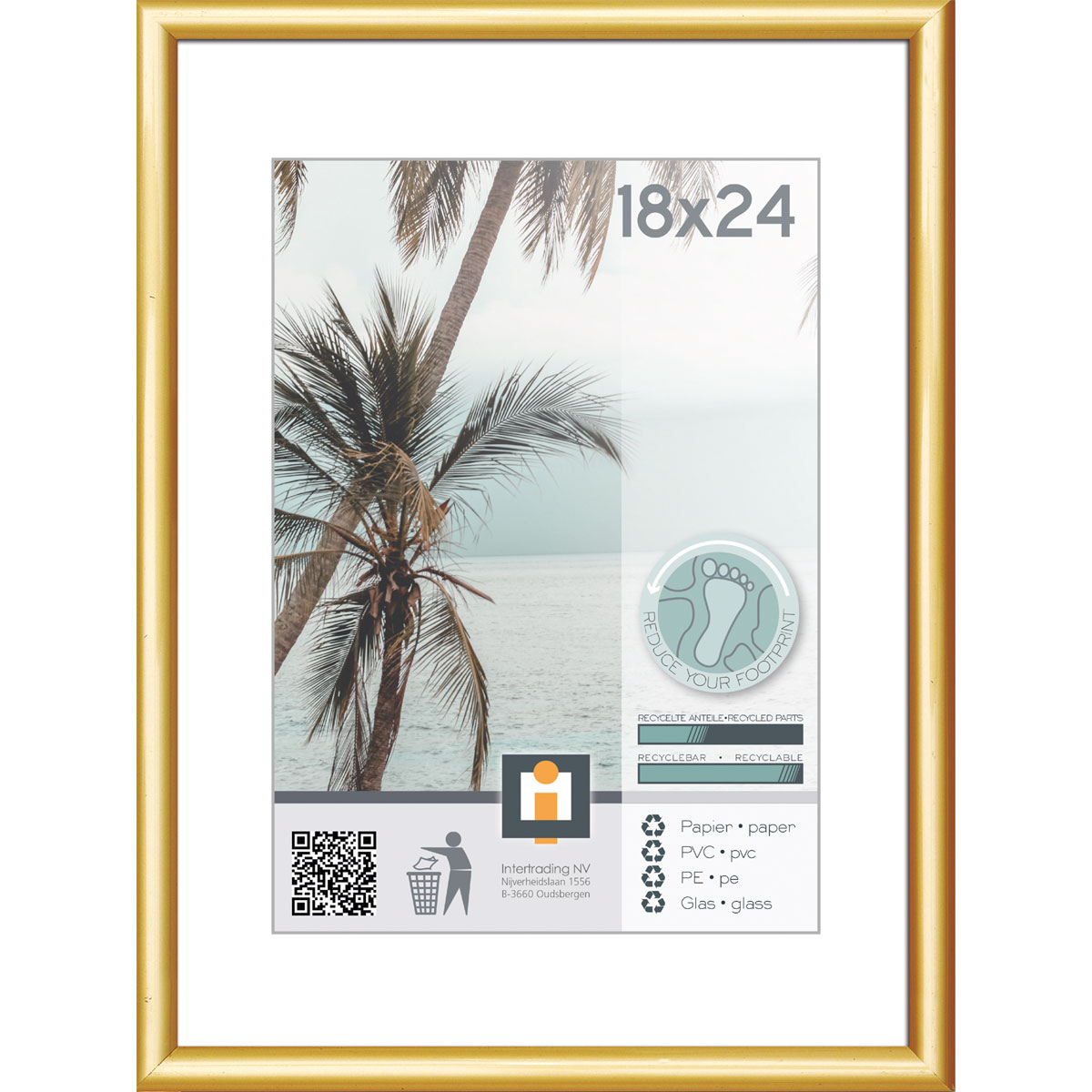 Bilderrahmen Kyoto 18x24 cm gold Bild 1