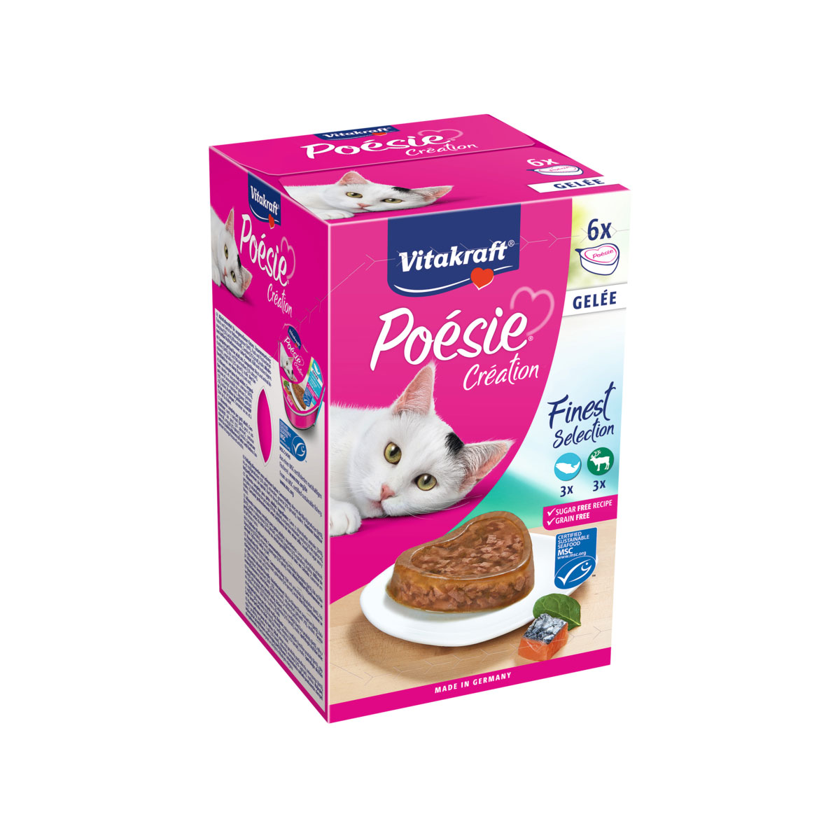 Vitakraft Poesie Multipack Schale Gelee 6 x 85 g