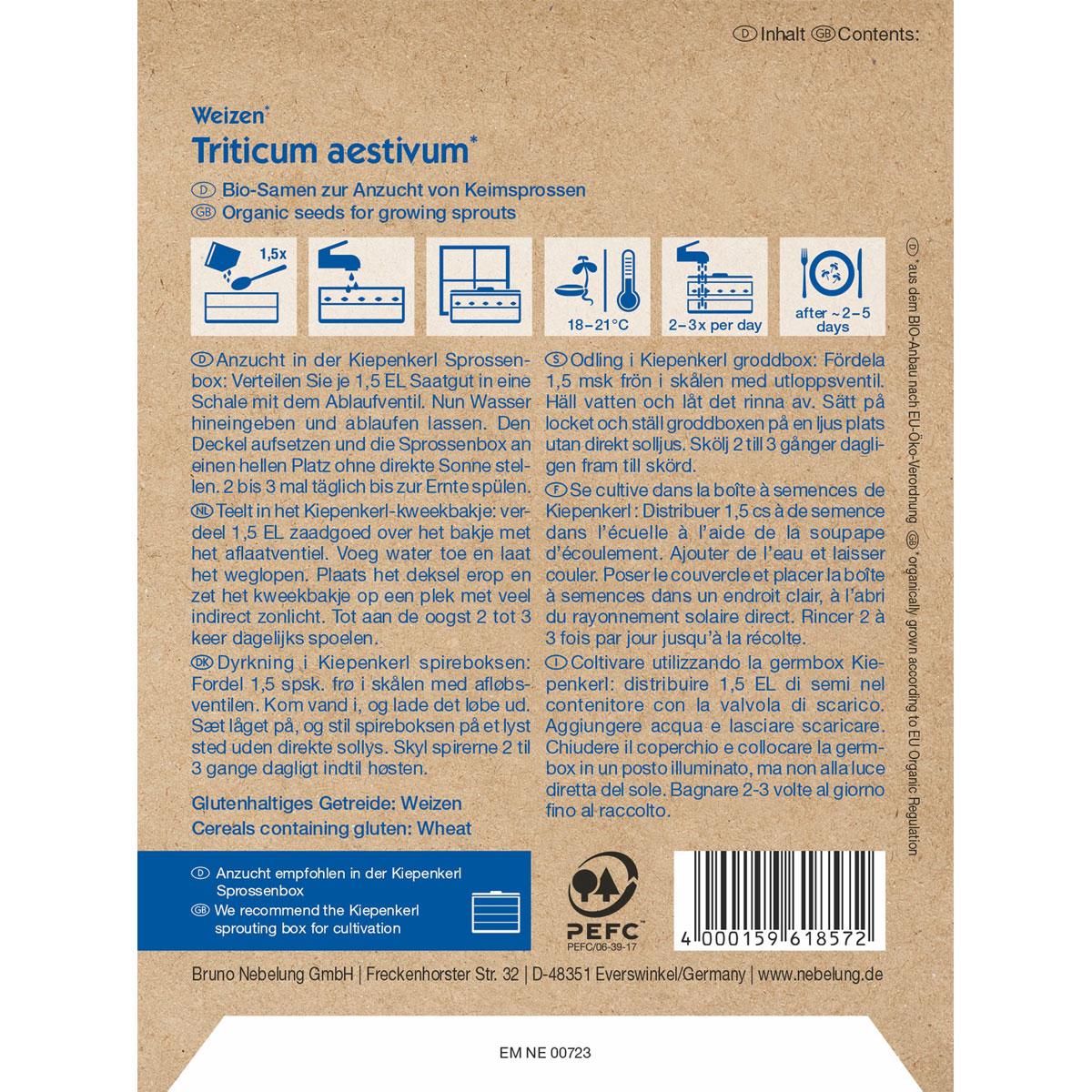 Kiepenkerl BIO Keimsprossen Weizen Bild 2