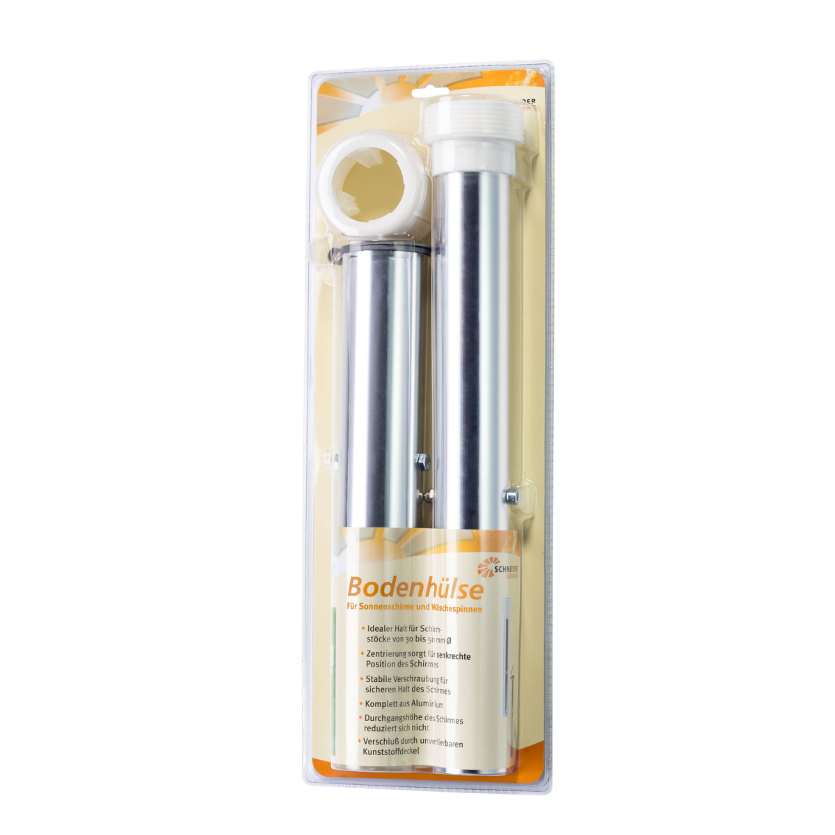 Schneider Schirme Bodenhülse 50 mm extra lang