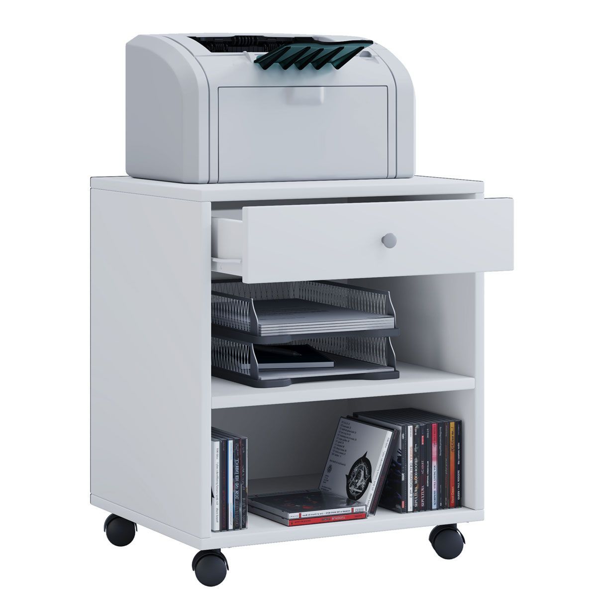 Büro-Rollcontainer Salda weiß Bild 1