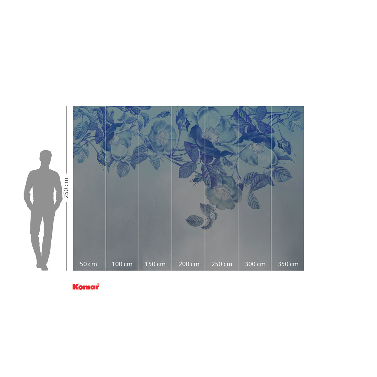 Komar  Vlies Fototapete Blue Aura 350x250 cm Bild 3