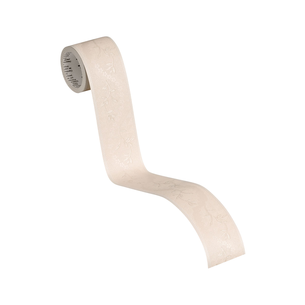 Selbstklebende-Borte Blattranke beige Satin Bild 2