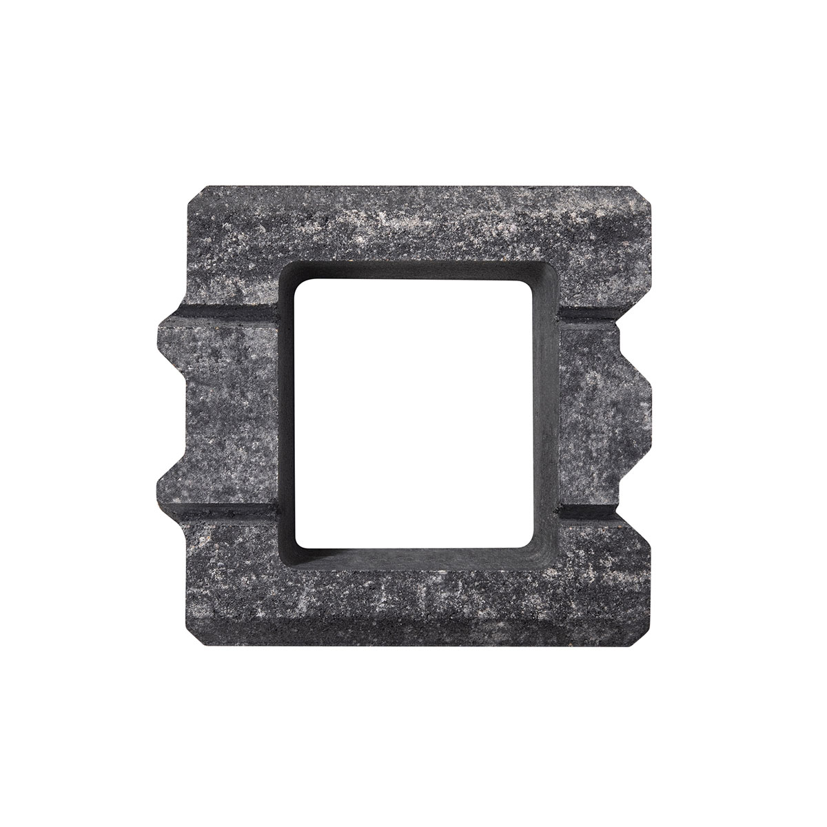 Diephaus  Mauerstein Fine weiss-schwarz Halbstein 25 x 25 x 20 cm Bild 2