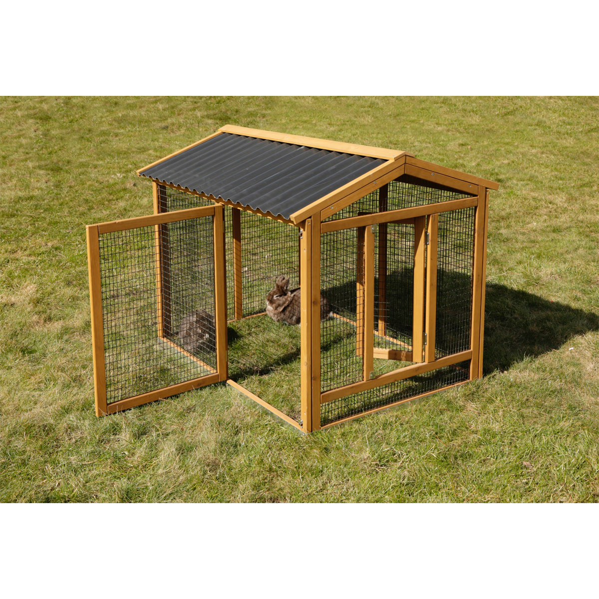 Freigehege Appartment Pro 115 x 90 x 85 cm braun Bild 5