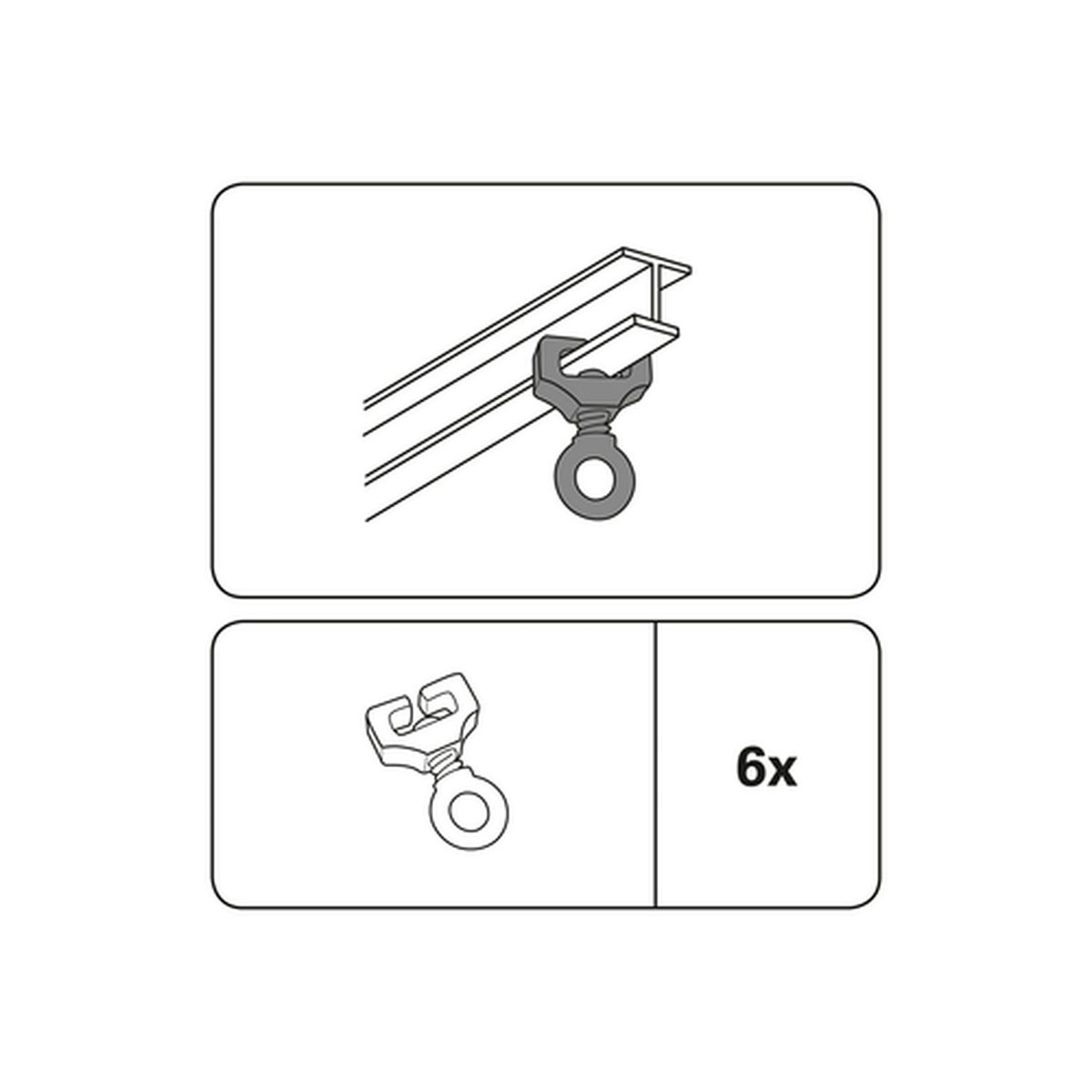 Gardinia T-Feststeller weiß Bild 2