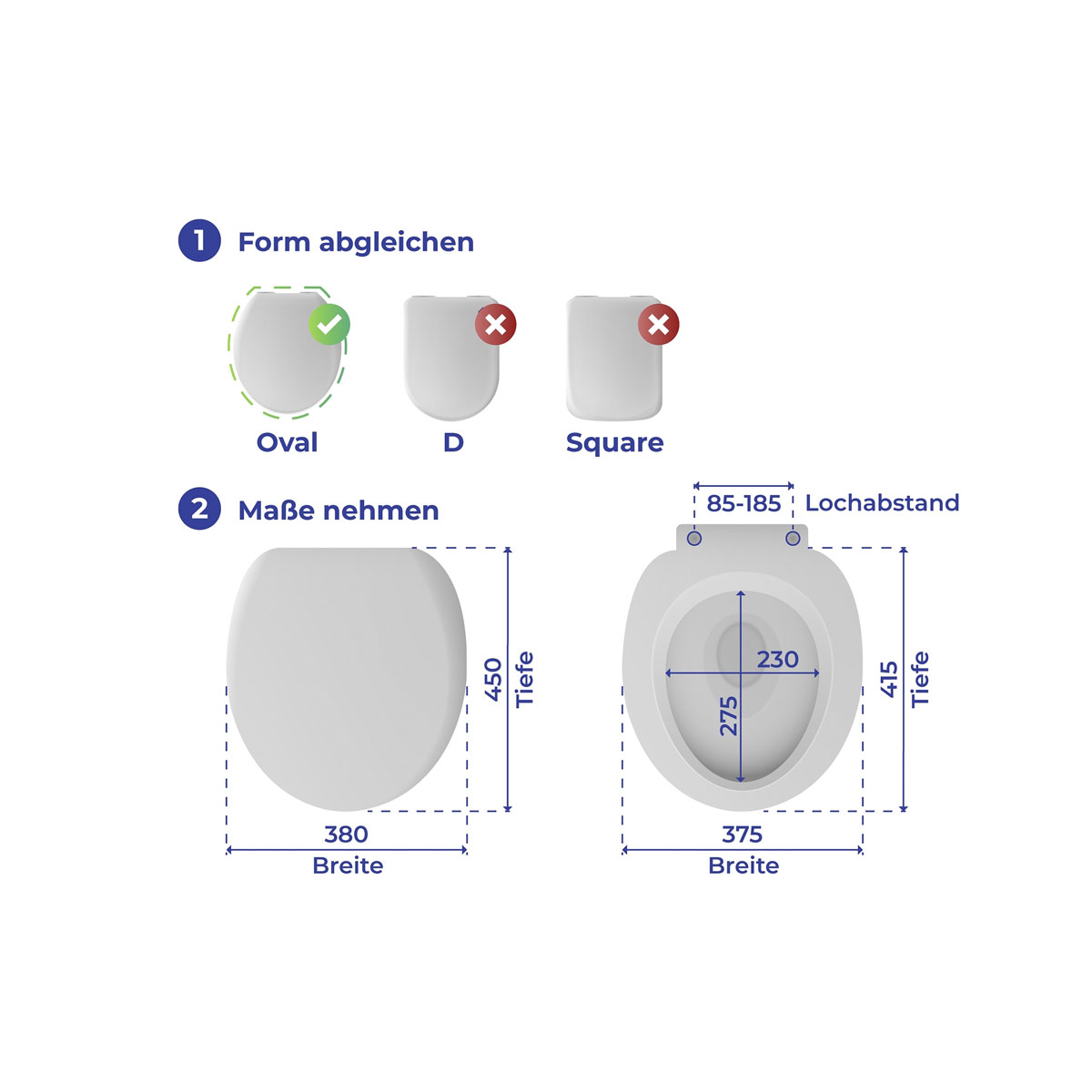 Wenko  Premium WC-Sitz Astera aus antibakteriellem Duroplast mit Absenkautomatik Bild 4