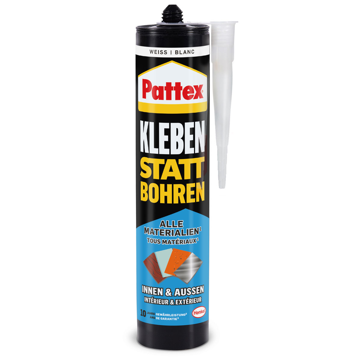 Pattex Montagekleber Kleben statt Bohren Innen und Außen 450 g