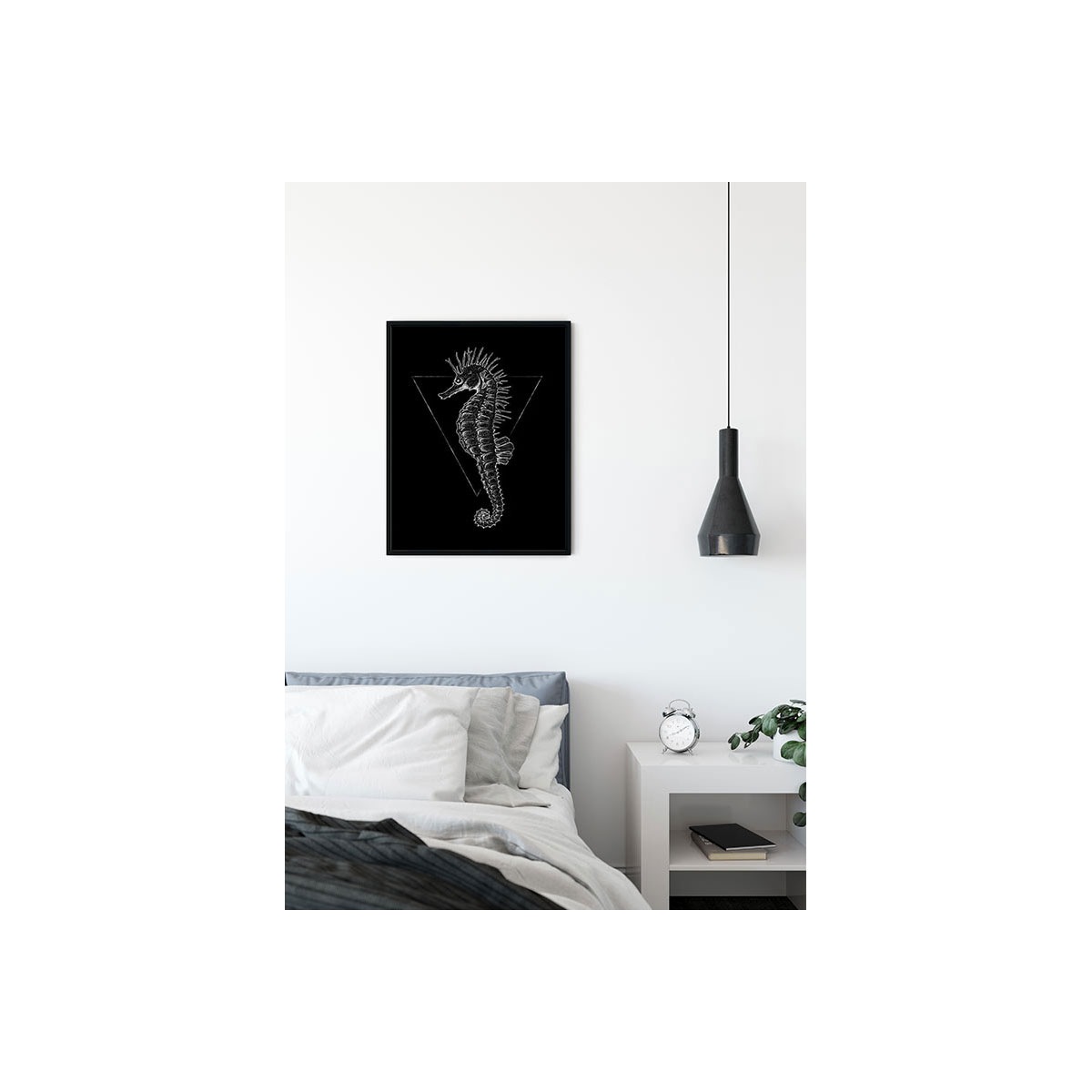 Komar  Wandbild Sea Horse Black 30x40 cm Bild 3