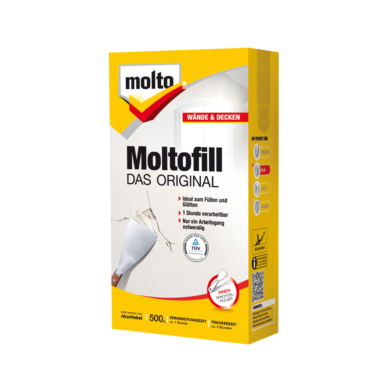Molto fill Spachtelpulver Innen 500 ml