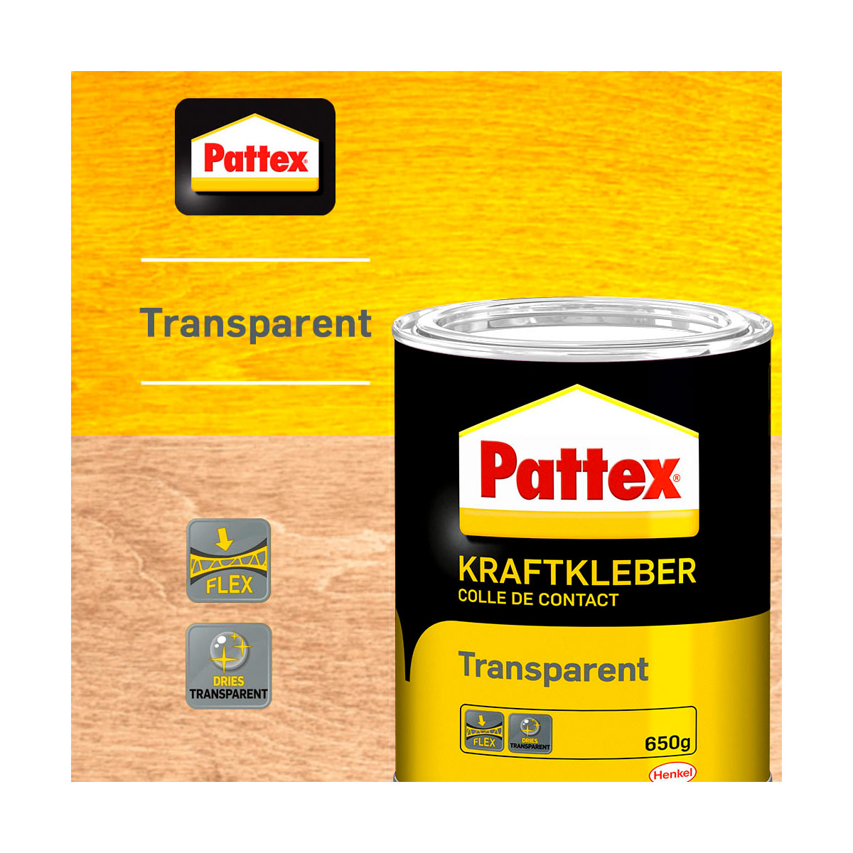 Pattex Kraftkleber Transparent 650 g Bild 3