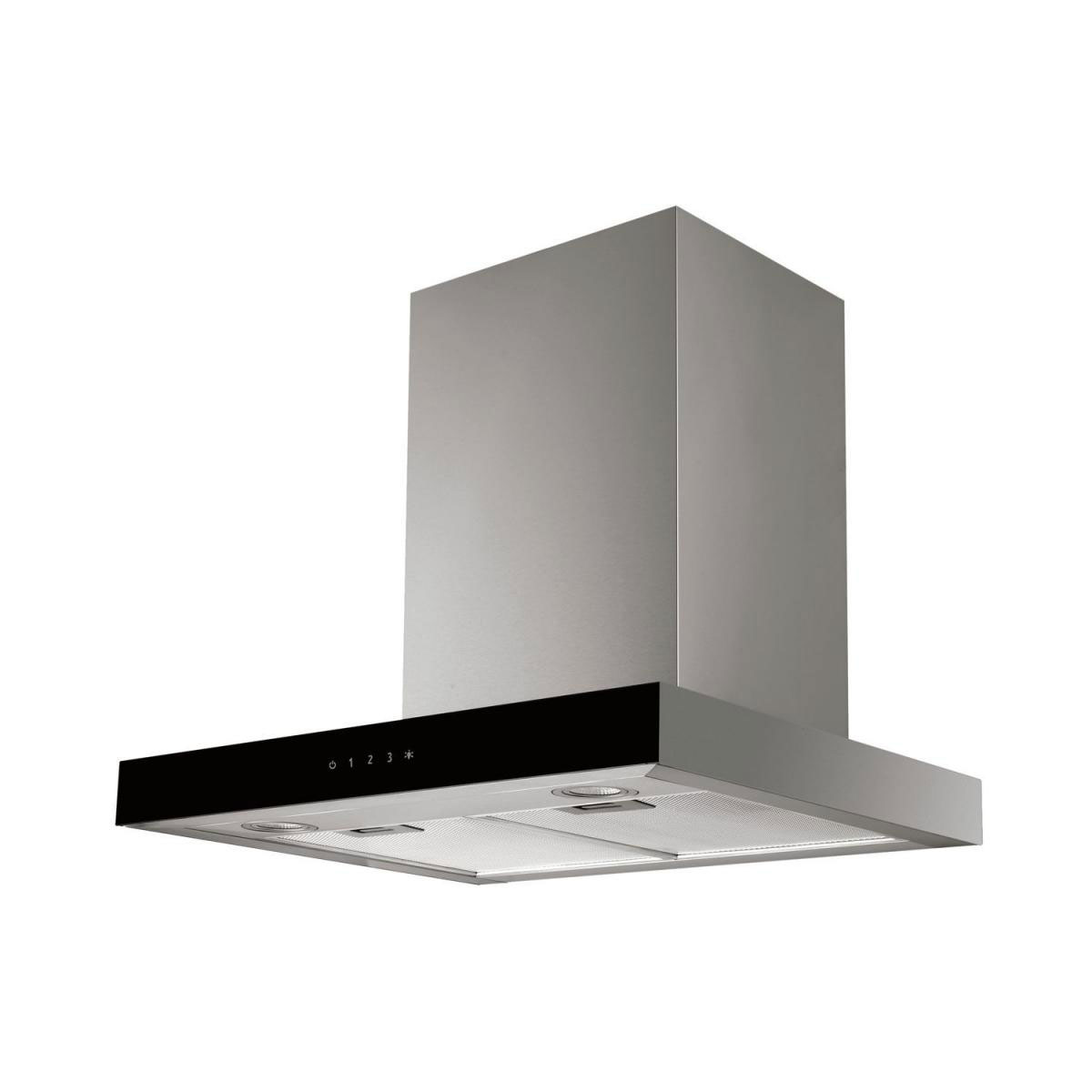 respekta Blockhaube CH44060GAM60 cm, schwarze Glasfront, EEK A