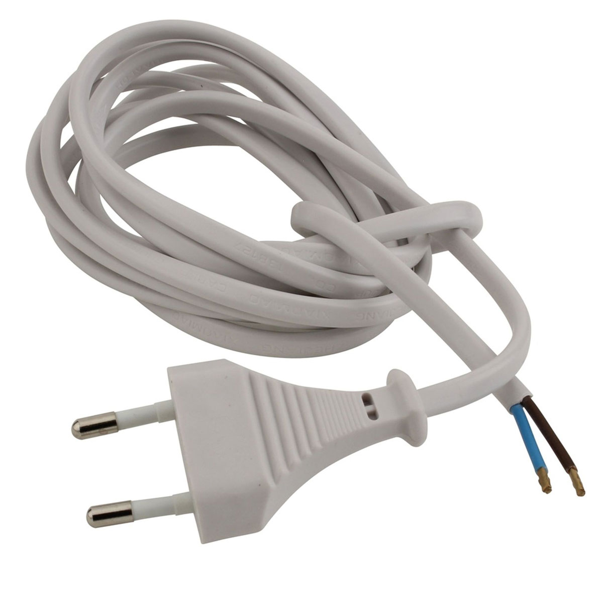 Euro-Zuleitung H03VVH2-F2 2m weiß