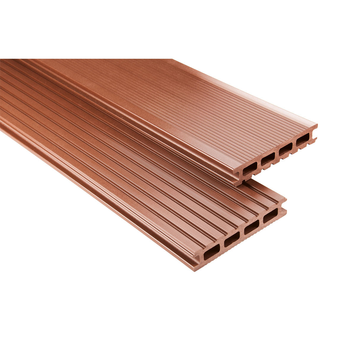 Kovalex WPC-Terrassenpaket matt braun 400 x 495 cm Bild 1