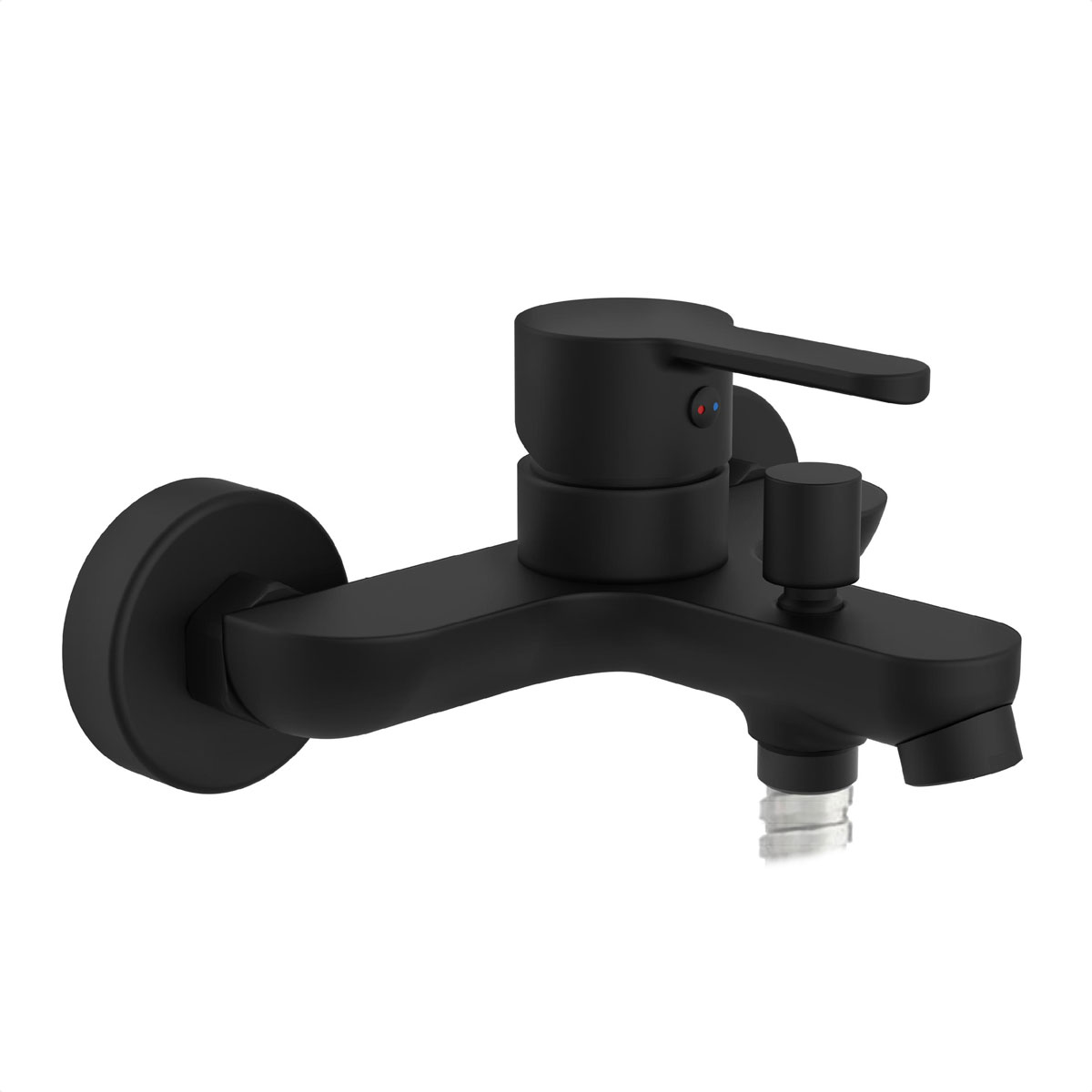 Schütte Badewannenarmatur Denver schwarz matt