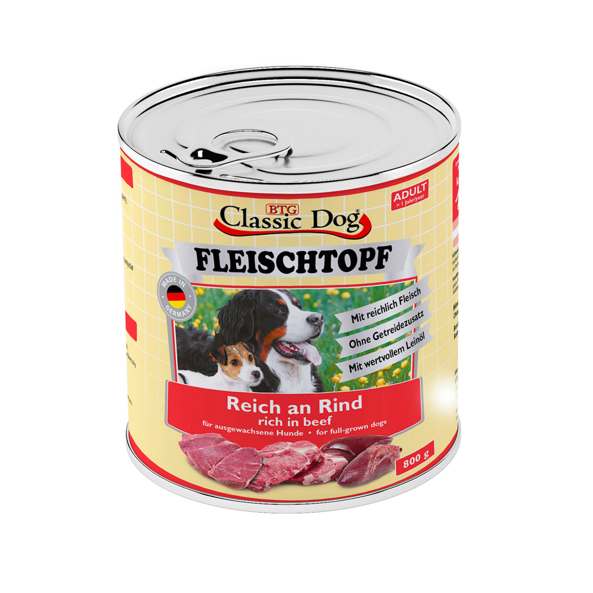 Classic Dog  Hundefutter Fleischtopf Rind 800 g