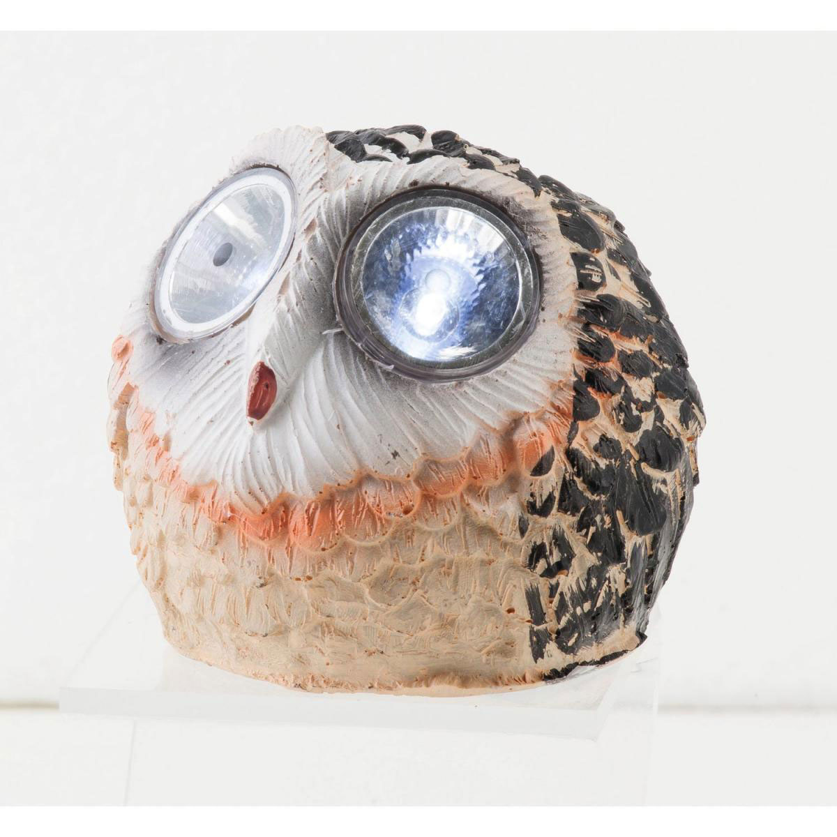 Flector Garten LED-Solartier Eule braun