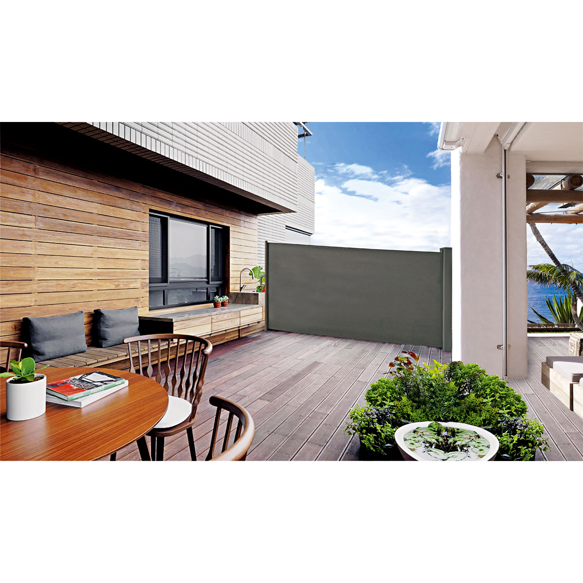 Durabil Flexibler Sichtschutz Höhe 150 cm anthrazit Bild 3