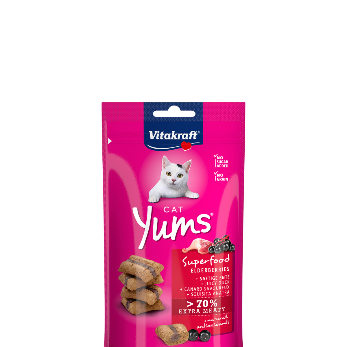 Vitakraft Cat Yums Holunder+Ente 40g