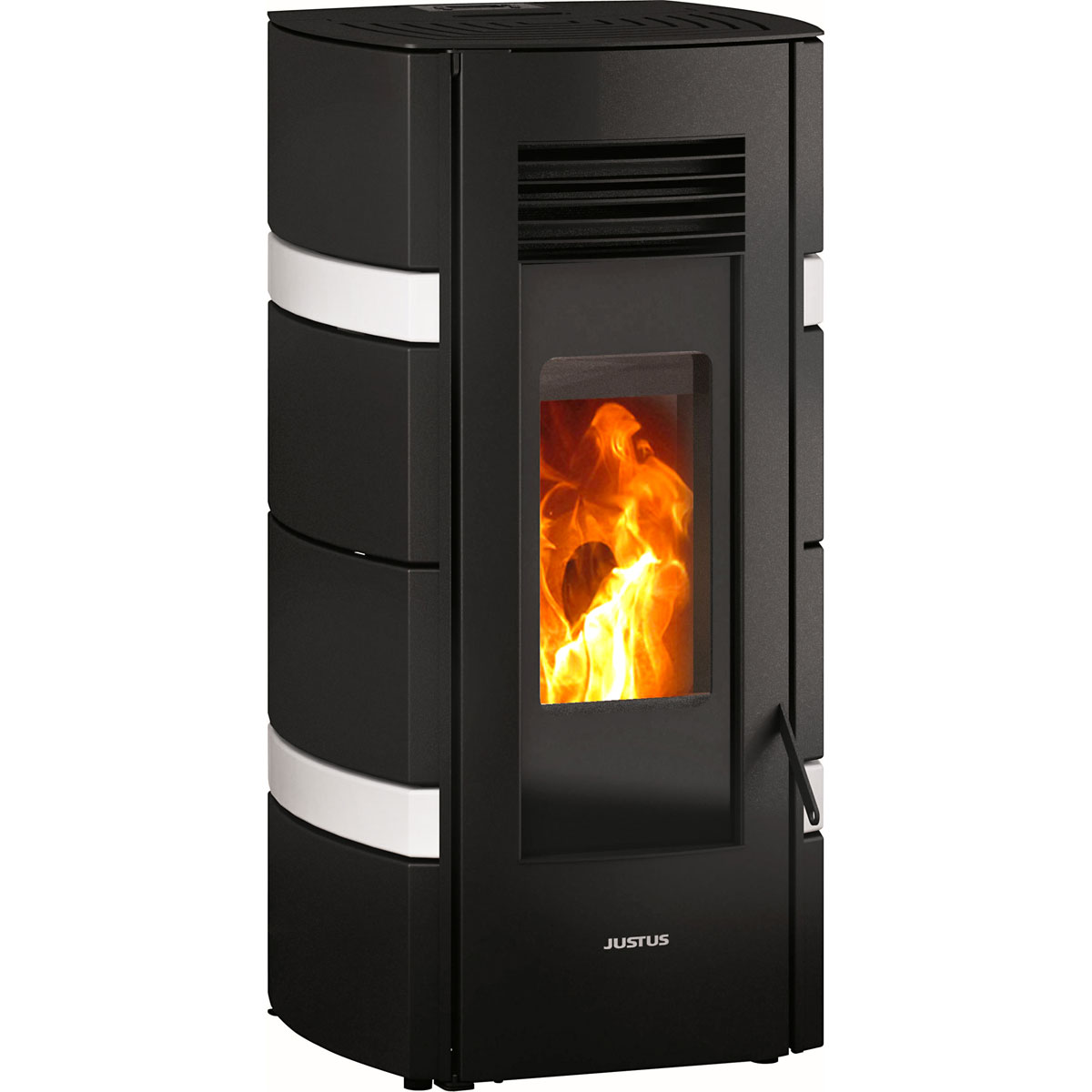 Pelletofen Sia seidenweiß 53,8 x 107,8 x 52,9 cm Bild 1