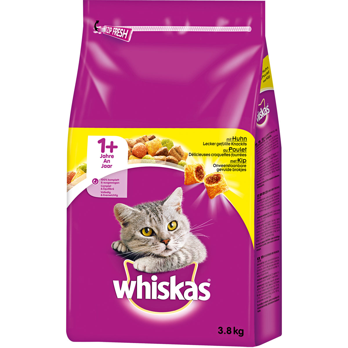 Whiskas Katzenfutter mit Huhn 3,8 kg