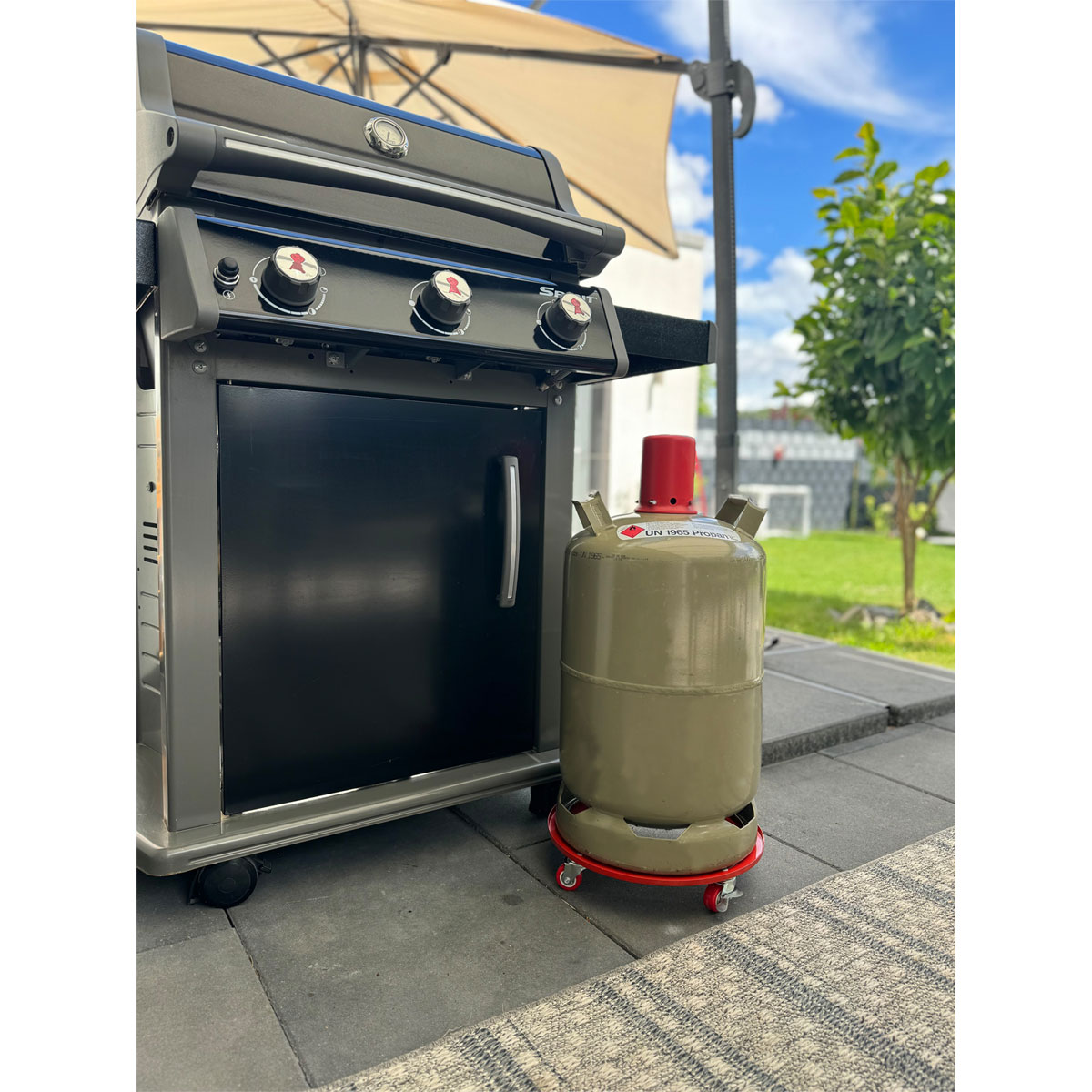 Dörner + Helmer  Gasflaschenroller für Gasflaschen 11kg Bild 3