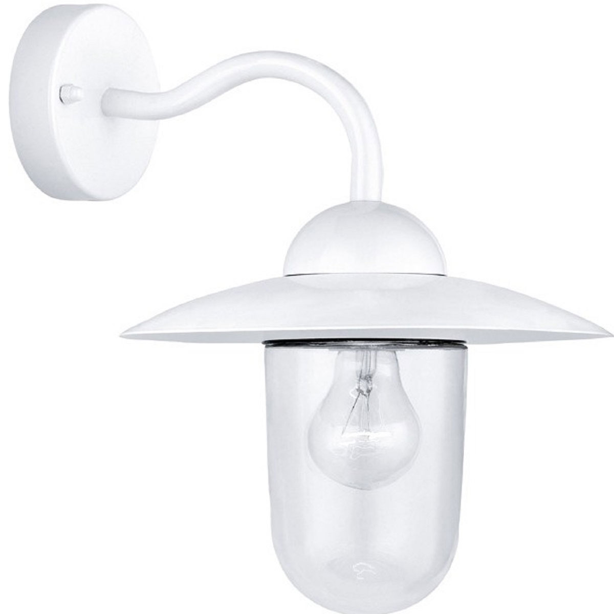 Eglo Außen-Wandleuchte Milton 24 x 31,2 cm weiß