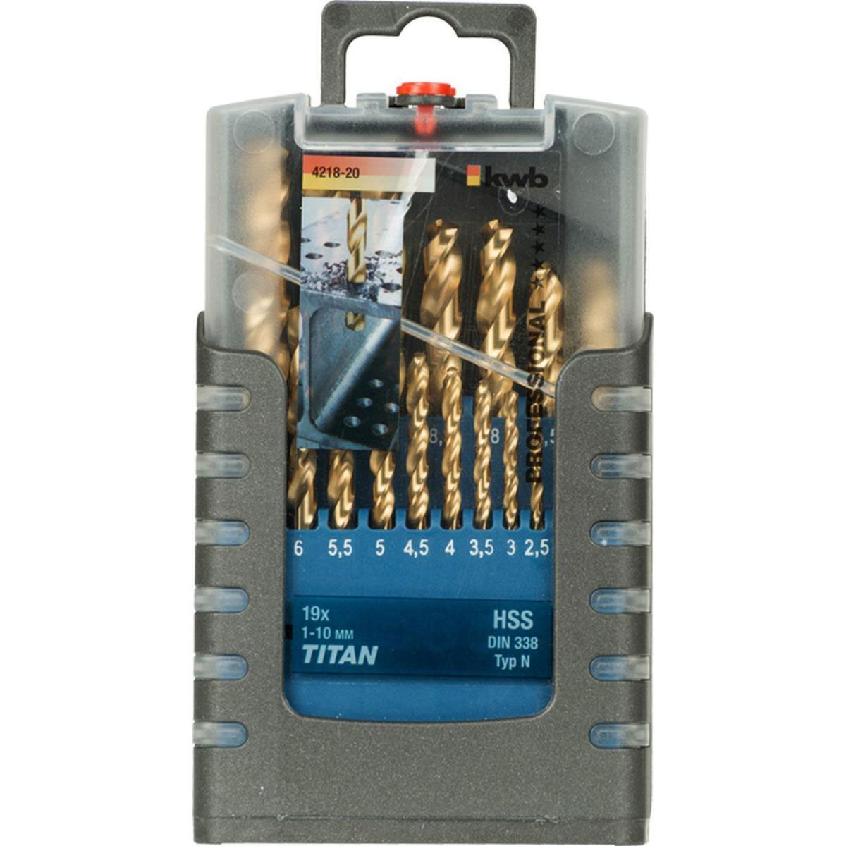 kwb  Spiralbohrer Titan 19 teilig Bild 2