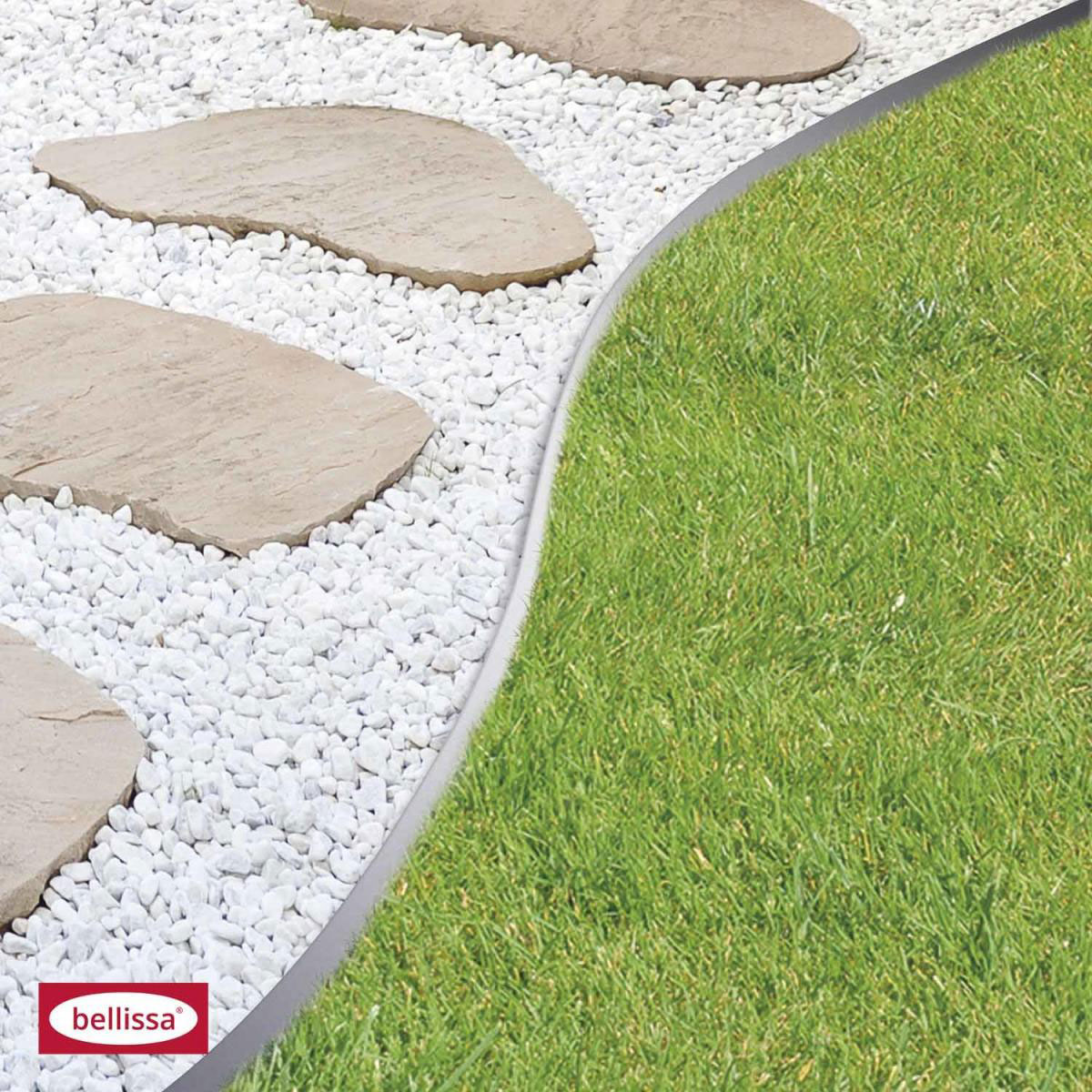 Metall-Rasenkante 118 x 12,5 cm verzinkt Bild 2