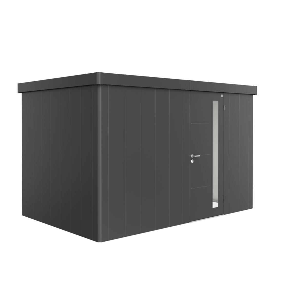 Biohort Gerätehaus Neo 2D Standardtüre dunkelgrau-metallic