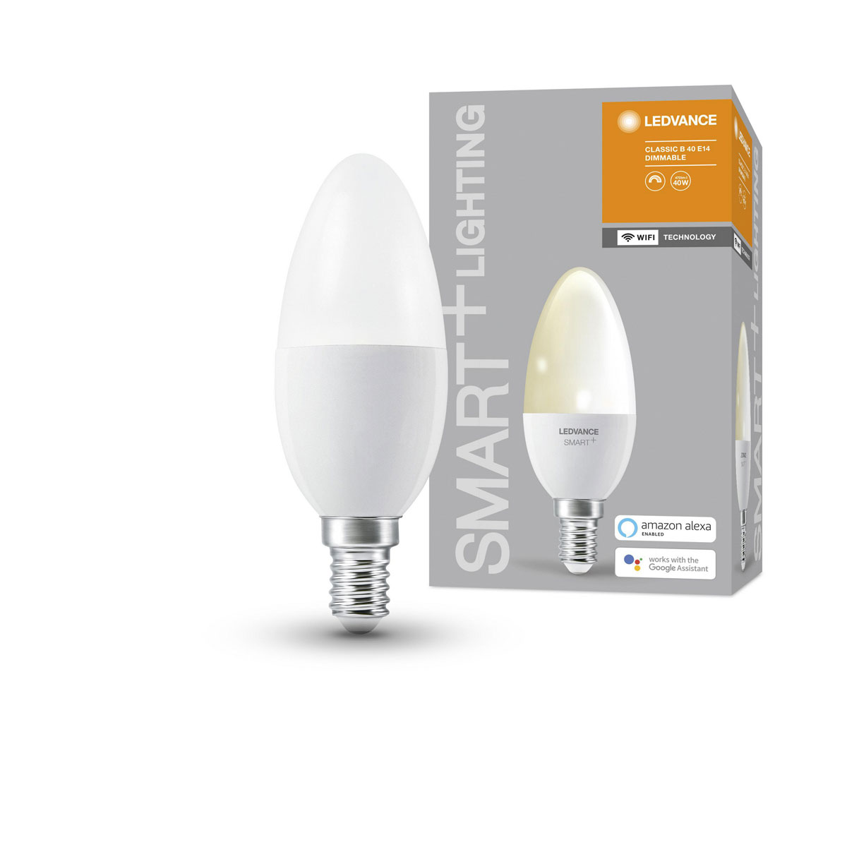 Ledvance SMART+ Glühlampe Classic B Kerze 9,6 x 6,1 x 15,4 cm DIM