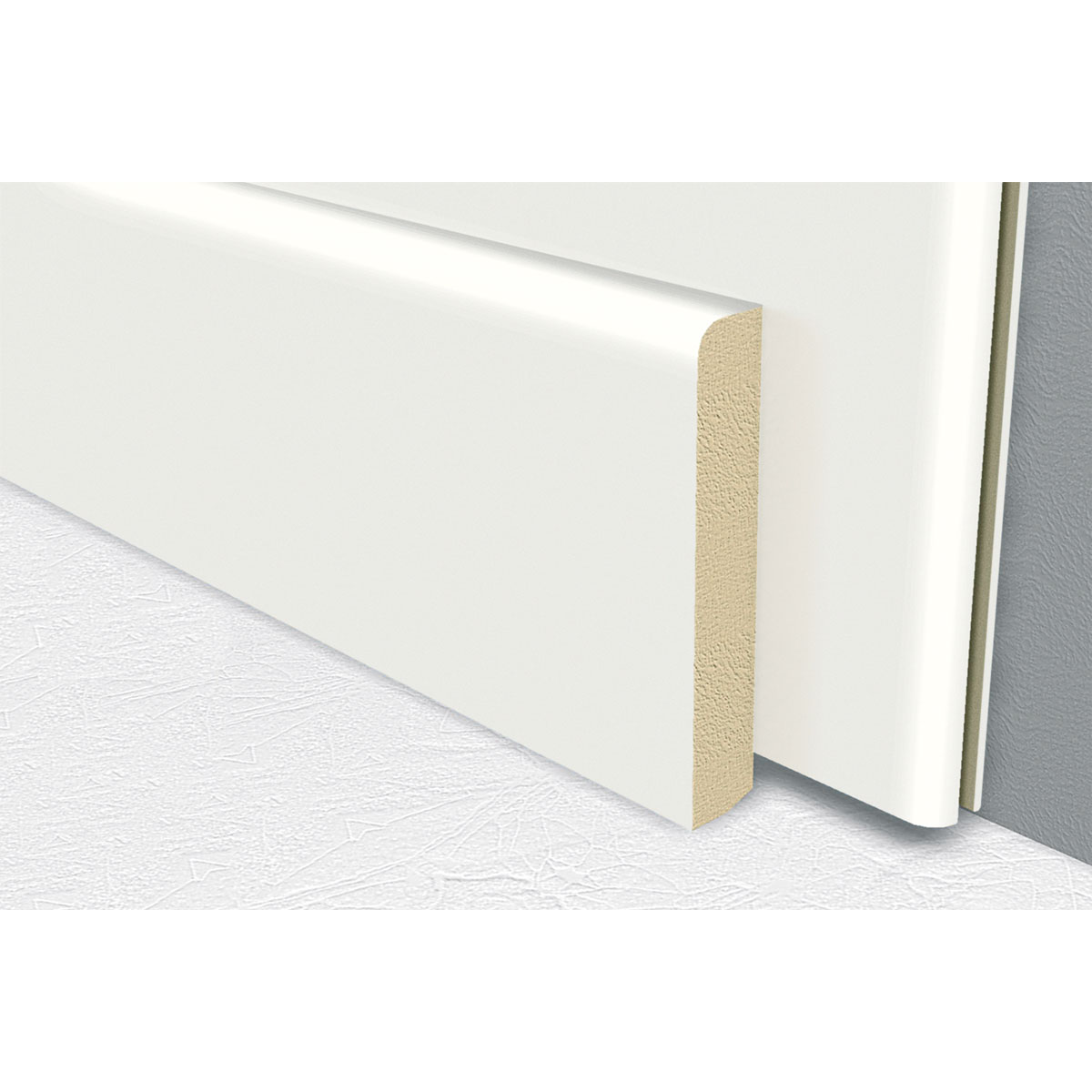 Fußleiste Polarweiß 2,6 m Bild 1