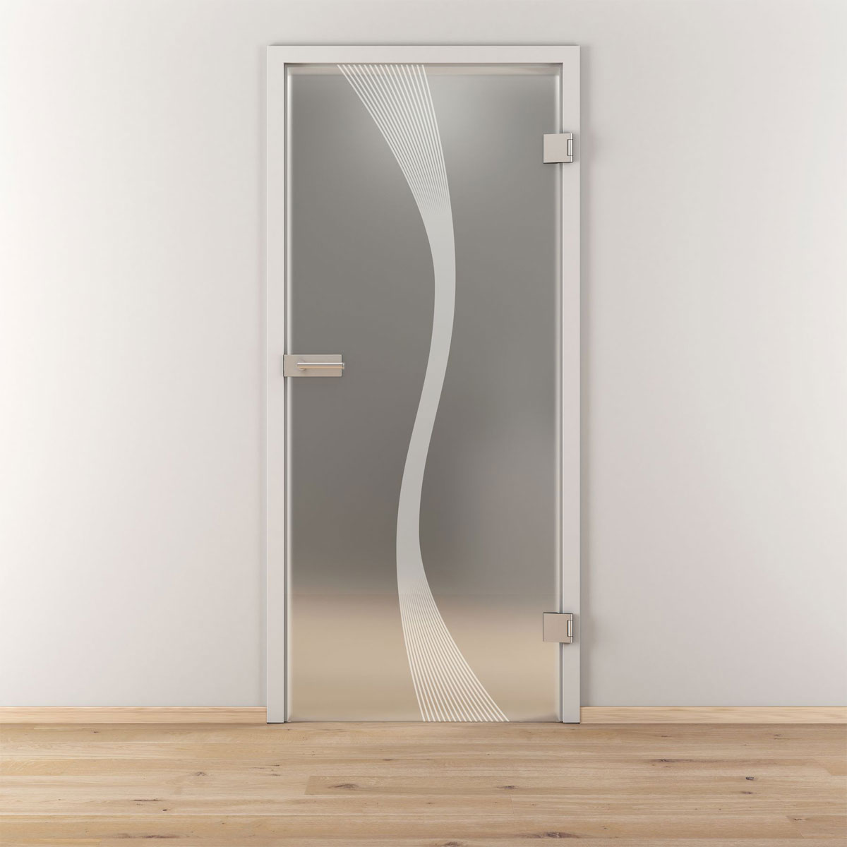 Novadoors Glasdrehtür NOVA 583 mattiert 83,4 x 197,2 cm Rechts Bild 2