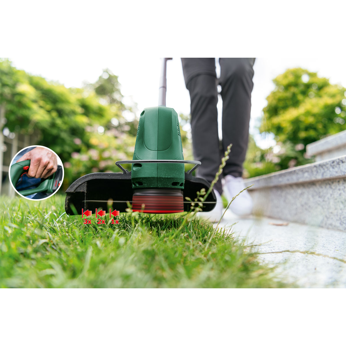 Bosch  Akku-Rasentrimmer EasyGrassCut 18-260 inkl 2 x 2,5 AH Akku und Ladegerät Bild 5