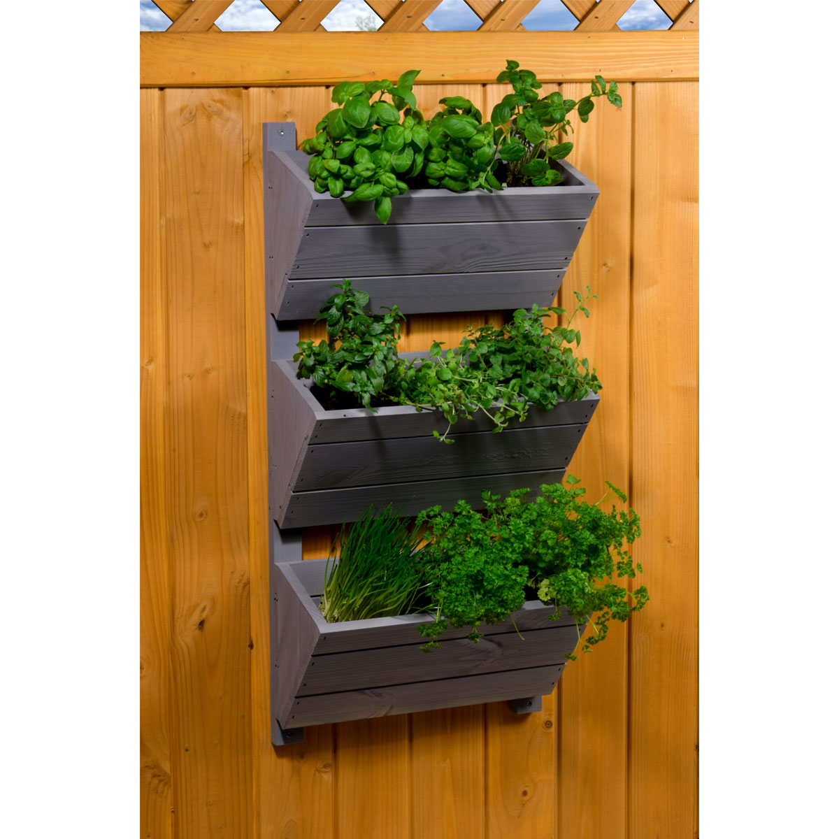 dobar Wandbeet 3-stufig 38 x 79 x 17,5 cm grau Bild 4