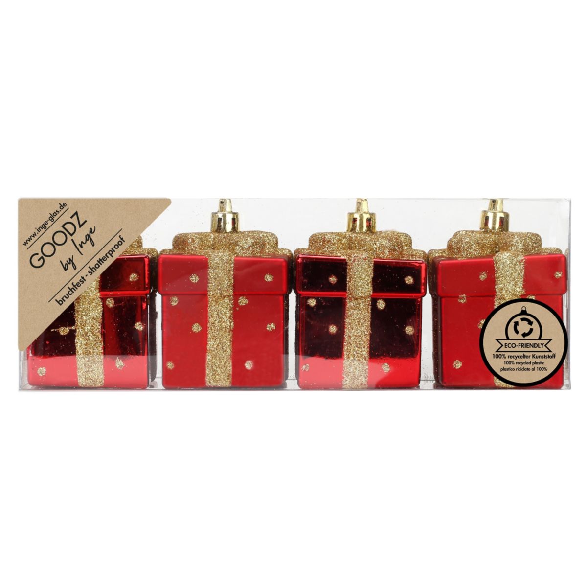 Geschenkbox 6cm Festive Red