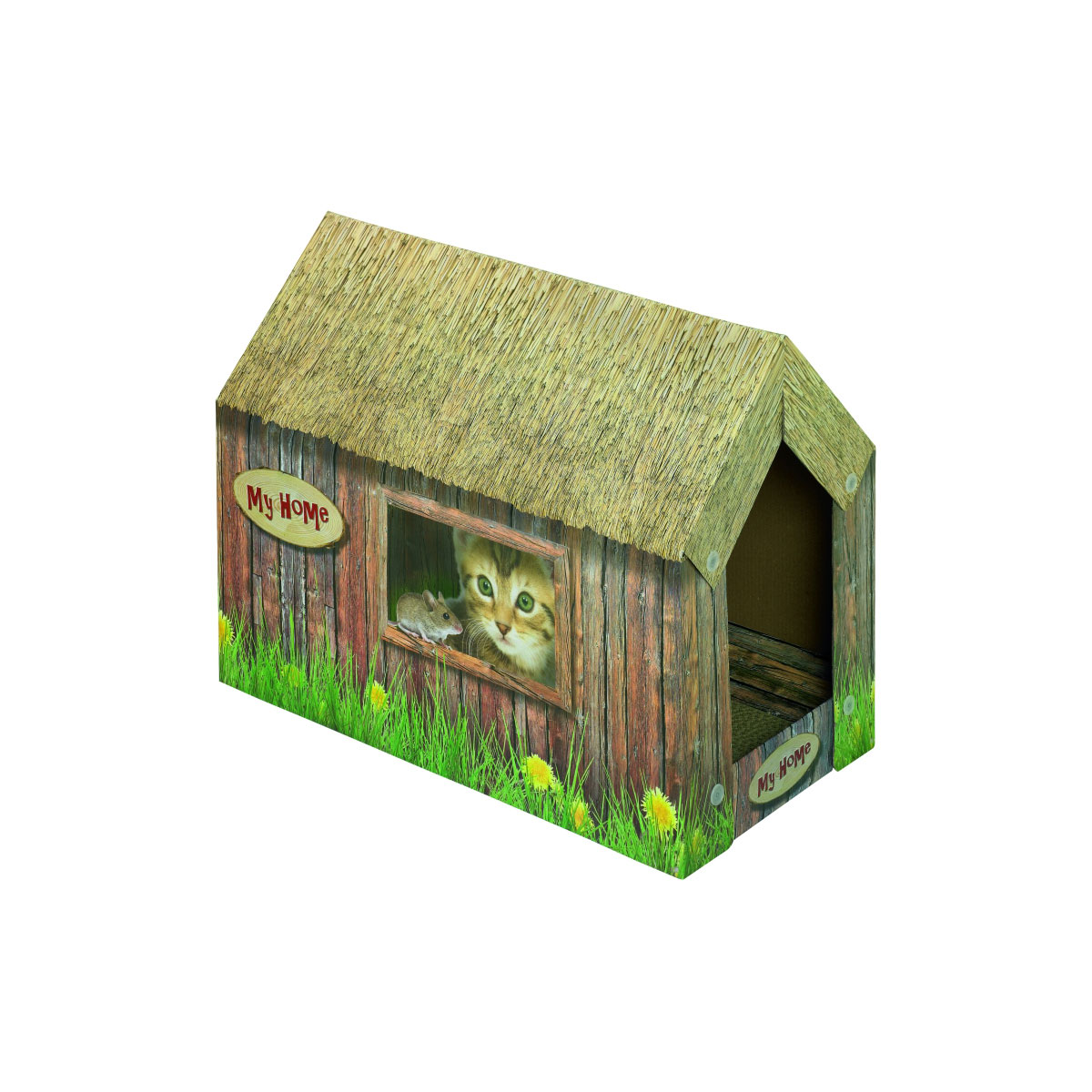 Nobby Katzenhaus aus Karton 49 x 26 x 36 cm