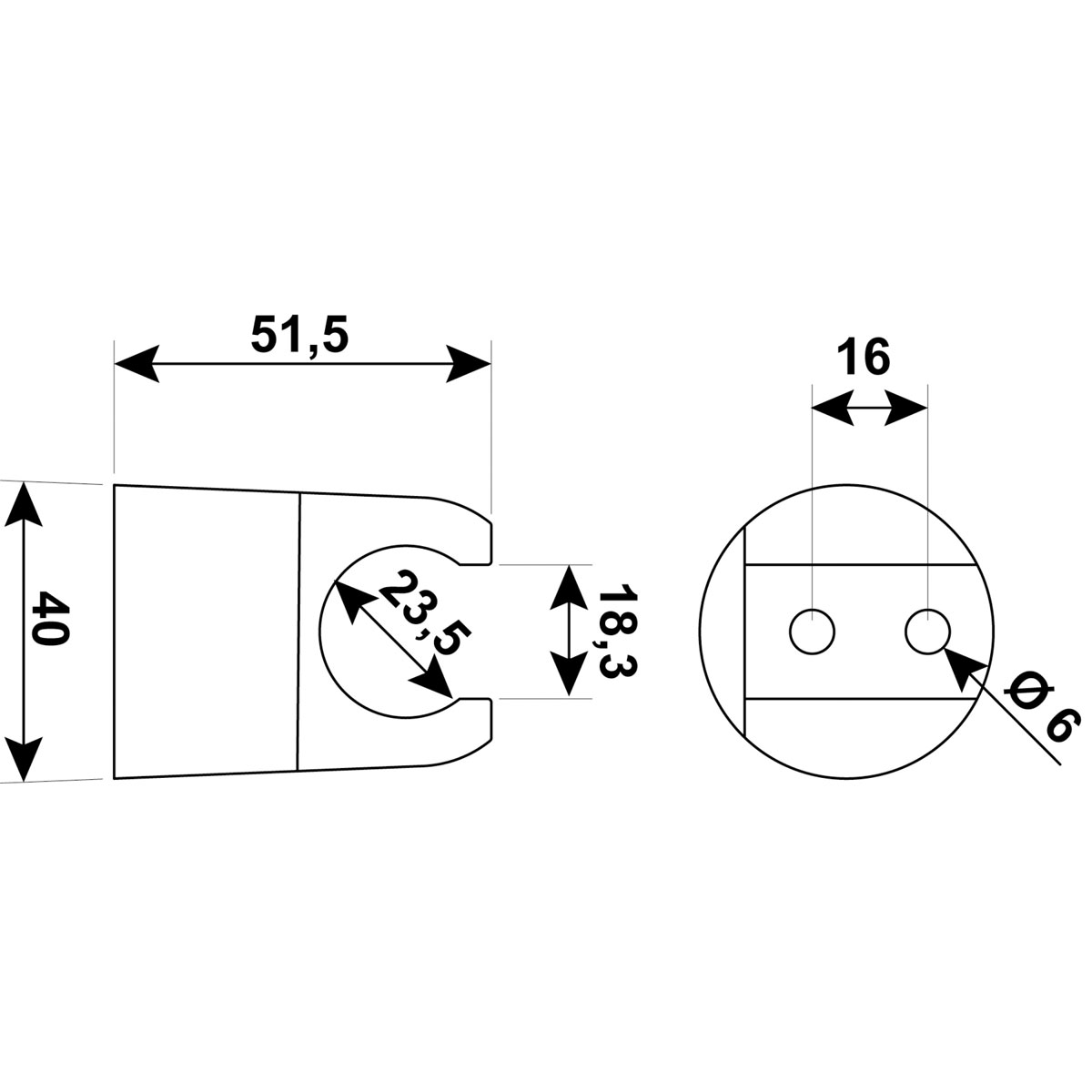 Cornat Brause-Wandhalter rund 1-fach  Bild 5