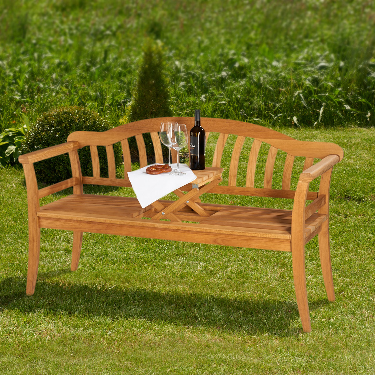 Wilk Landhausbank „Usedom“, mit Tisch Bild 3