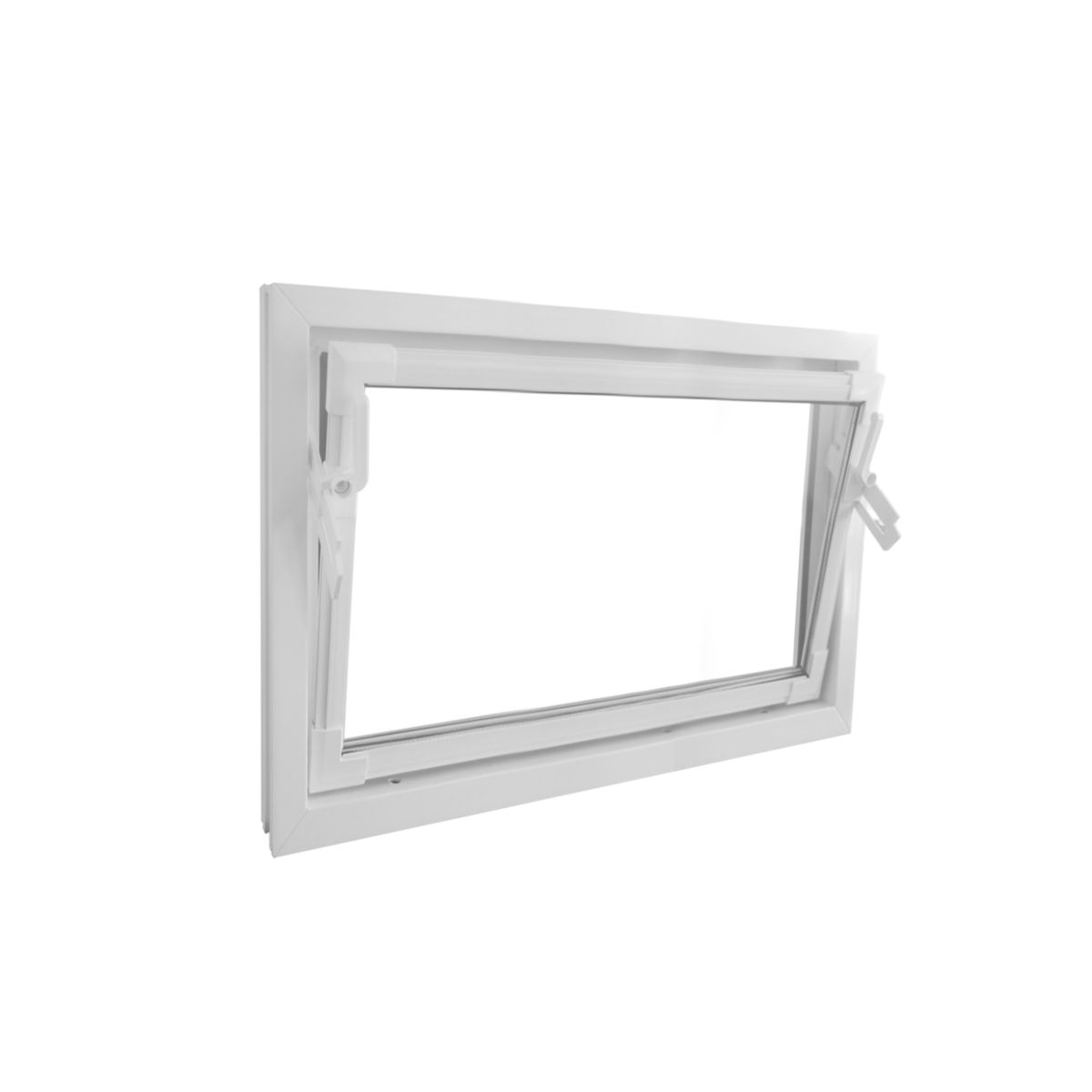 Kippfenster Q59 800 x 600 mm ISO Glas weiss