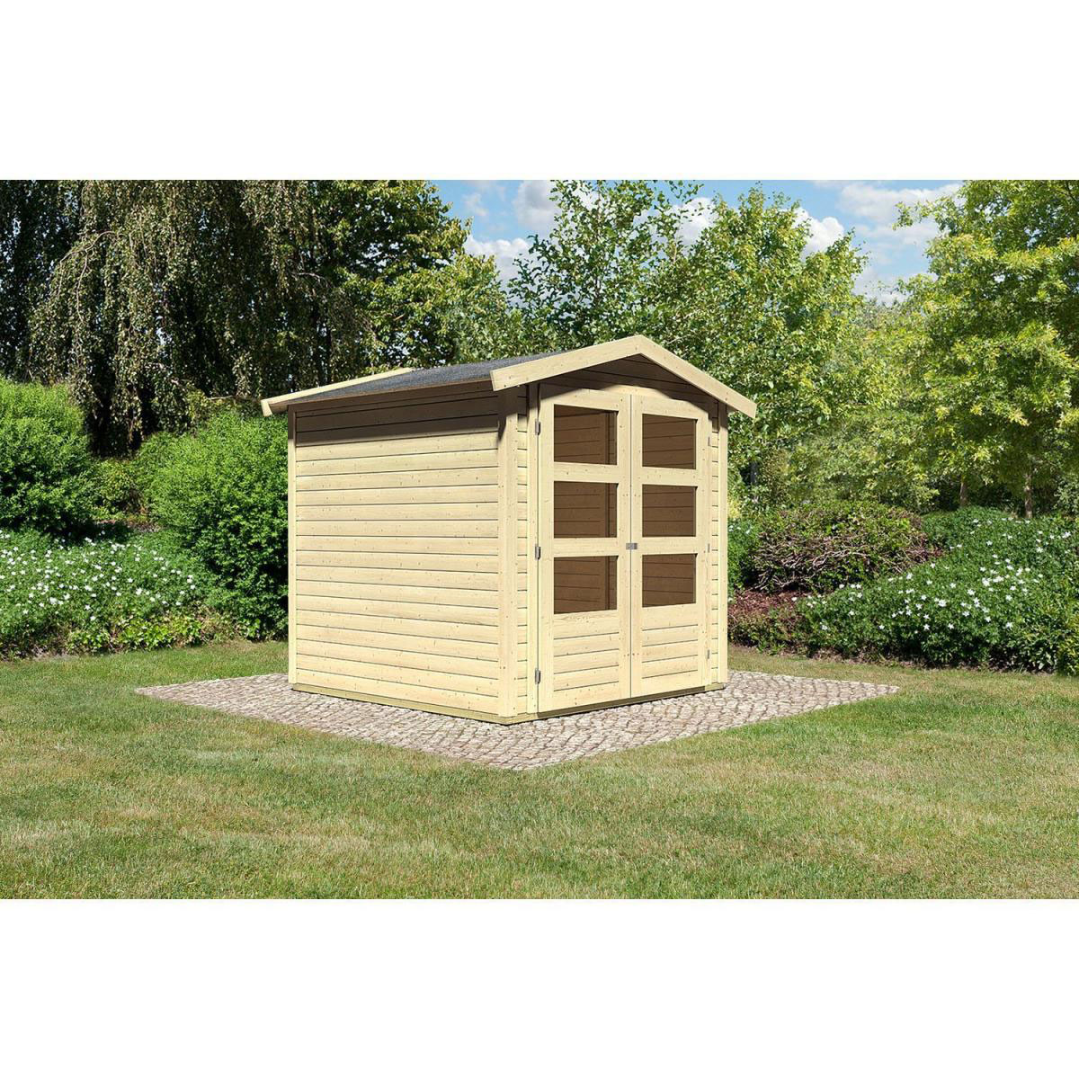 Karibu Gartenhaus Amberg 2 naturbelassen