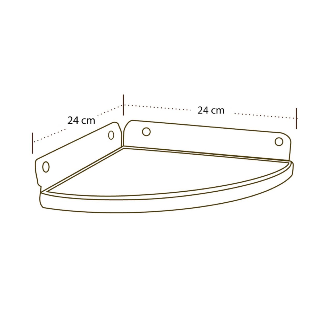 Lifetime Eckregal 2er Set 24,13x24,13x2,5 cm Bild 3