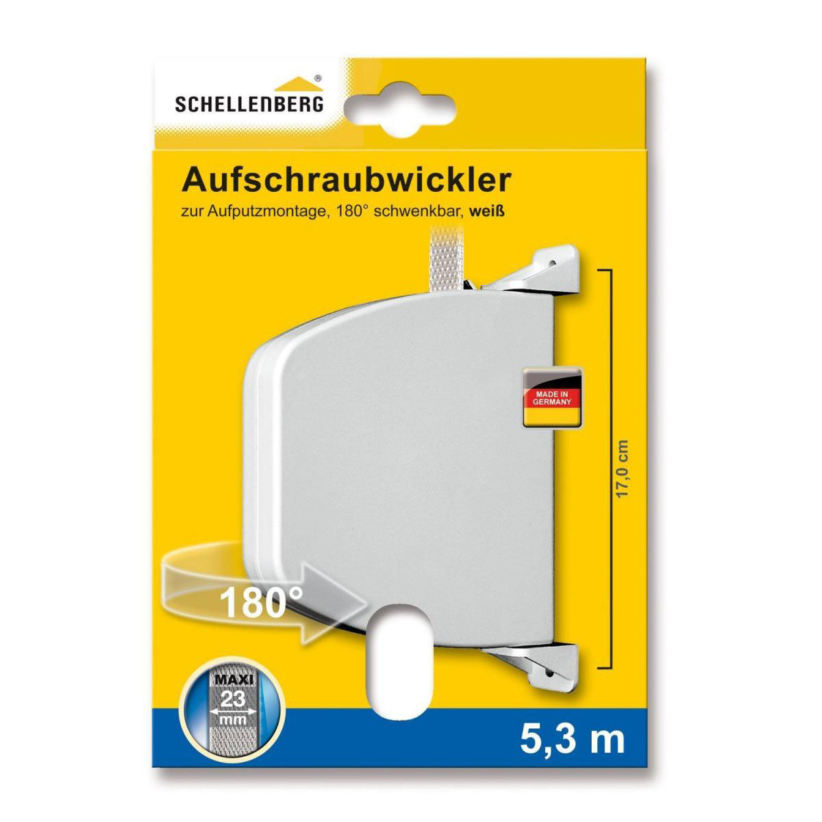 Schellenberg Aufschraubwickler Maxi schwenkbar weiß Bild 2