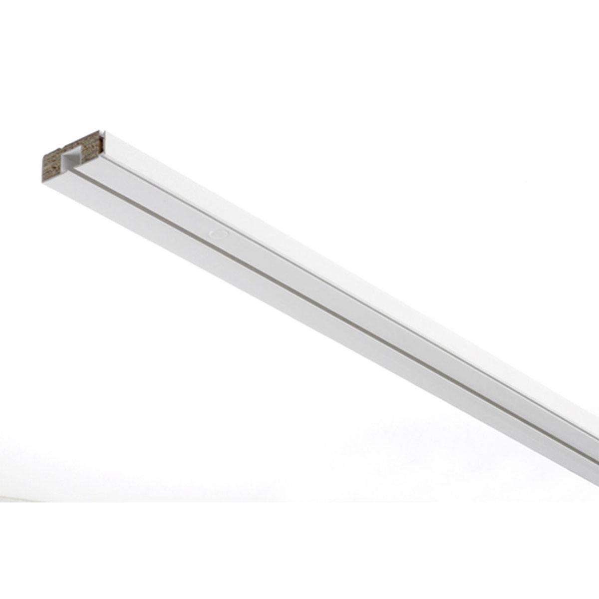 Gardinia Vorhangschiene GE1 250 cm mit Profil für Blendenbefestigung weiß Bild 4