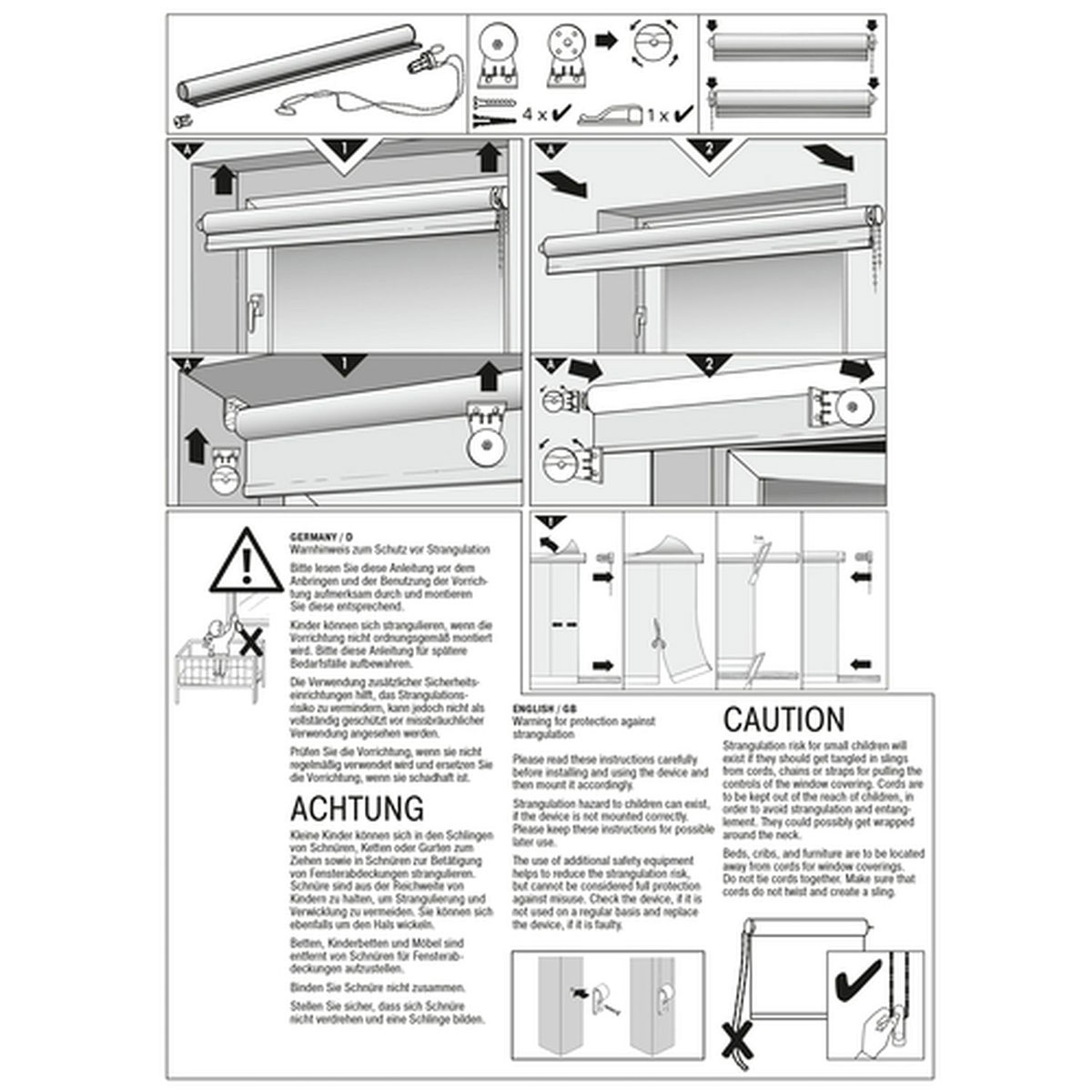 Gardinia Thermo-Rollo 122 x 160 cm blau Bild 3